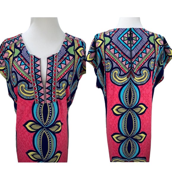 Vintage Yet New Laundry by Shelli Segal Silky Stretch Jersey Shift Dress - Picture 7 of 14